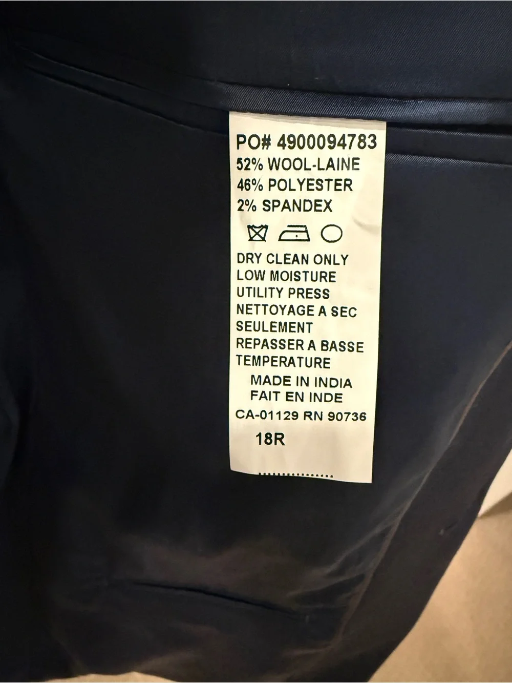 Michael Kors Navy Single-Breasted Boys 18R Blazer